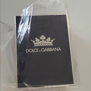 Dolce & Gabbana Black Card with Silver Crown Logo